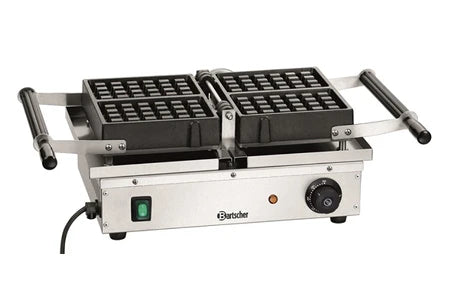Gaufrier / croque-monsieur Bartscher Gaufrier Professionnel rotatif 165 x 100 mm hauteur 10 mm