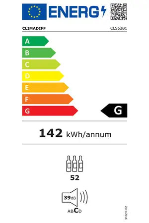Cave de service Climadiff CLS52B1 Noir