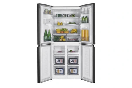 Réfrigérateur américain CONTINENTAL EDISON RÉFRIGÉRATEUR 4 PORTES AVEC DISTRIBUTEUR D'EAU - 446L - TOTAL NO FROST - L79 CM X H 180 CM - INOX - CLASSE D