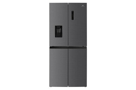 Réfrigérateur américain CONTINENTAL EDISON RÉFRIGÉRATEUR 4 PORTES AVEC DISTRIBUTEUR D'EAU - 446L - TOTAL NO FROST - L79 CM X H 180 CM - INOX - CLASSE D