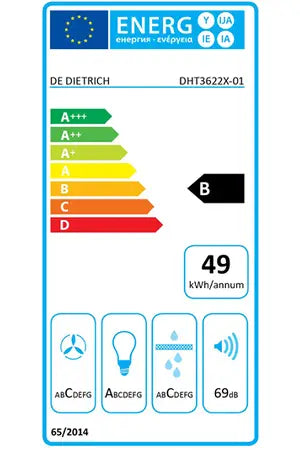 Hotte tiroir De Dietrich DHT3622X