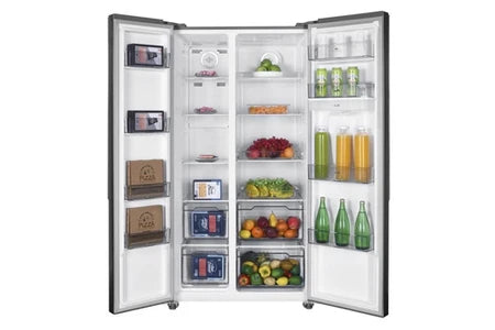 Réfrigérateur multi-portes Continental Edison Réfrigérateur Américain - Cera532Nfixd - 2 Portes - 529L - L90 Cm Xh177 Cm - Inox