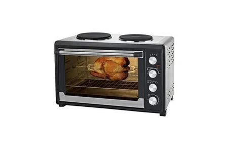 Four d'extérieur Syntrox Mini four de 60 litres four avec convection et rôtissoire avec 2 plaques de cuisson mini four à pizza
