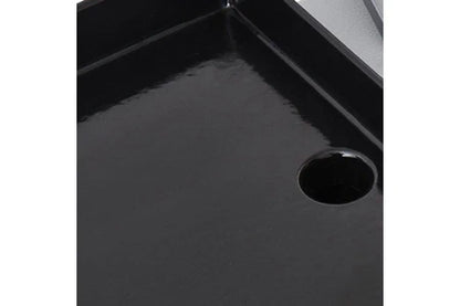 Barbecue à charbon Brasero Barbecue Bi-Energy L 2 Feux - - Barbecue Charbon et Plancha Gaz 48 x 42 cm, 7,2 kW, Noir