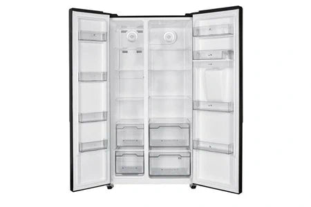 Réfrigérateur multi-portes Continental Edison Réfrigérateur Américain - Cera532Nbd - 2 Portes - 529L - L90 Cm Xh177 Cm - Classe D - Noir