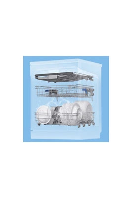 Lave-vaisselle pose libre Comfee Lave-vaisselle Lave-vaisselle pose libre L60cm 42db avec 15 couverts, 8 programmes, Affichage LED Dark Inox-Énergétique C