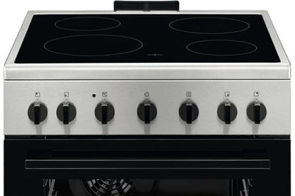 Cuisinière vitrocéramique Electrolux Cuisiniere vitroceramique Modèle LKR620066X Pose libre 60cm Four : 57 litres Noir - Acier inoxydable A
