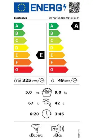 Lave-linge séchant Electrolux EW7W4954DS