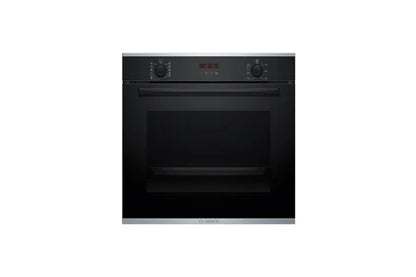 Four encastrable Bosch Serie | 4 HBA274BB3F - Four - encastrable - niche - largeur : 56 cm - profondeur : 55 cm - hauteur : 58.5 cm - avec système auto-nettoyant - classe