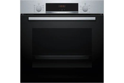 Four encastrable Bosch Serie | 4 HBA534BS3F - Four - encastrable - niche - largeur : 56 cm - profondeur : 55 cm - hauteur : 58.5 cm - avec système auto-nettoyant - classe