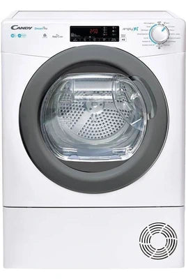 Sèche-linge pompe à chaleur Candy CSOE C10TREX-47 - Sèche-linge - largeur : 59.6 cm - profondeur : 58.5 cm - hauteur : 85 cm - chargement frontal - blanc avec porte graphite