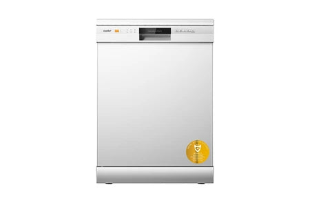 Lave-vaisselle pose libre Comfee Lave-Vaisselle Pose Libre 60cm, 49dB avec 12 couverts, Hygiene Lavage, Départ Différé, Demi-Charge - Blanc [Energy Class D]