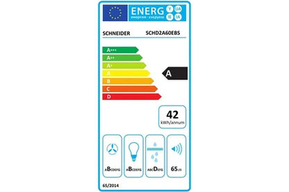 Hotte décorative murale Schneider SCHD2A60EBS