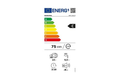 Lave-vaisselle pose libre Whirlpool Lave vaisselle - PowerClean WFC 3C42 P - 14 couverts - Blanc