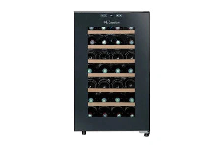 Cave multi-températures La Sommeliere La Sommelière LS28SILENCE - Cave à vin - largeur : 45 cm - profondeur : 52.8 cm - hauteur : 73.5 cm - 70 litres - classe F - gris anthracite