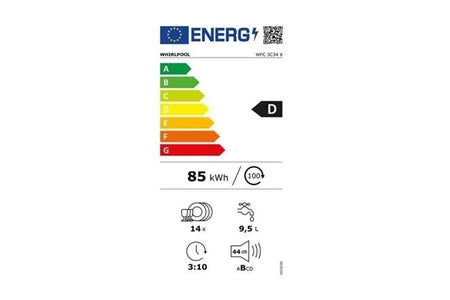 Lave-vaisselle pose libre Whirlpool WFC 3C34 X - Lave-vaisselle - profondeur : 59 cm - inox