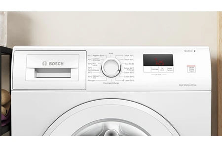 Lave-linge hublot Bosch Série 2 Lave-linge front 7 kg 1400 trs/min, Blanc WGE02406FR