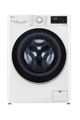 Lave-linge hublot Lg F24V30WHS - Machine à laver - largeur : 60 cm - profondeur : 66 cm - hauteur : 85 cm - chargement frontal - 81 litres - 12 kg - 1400 tours/min -