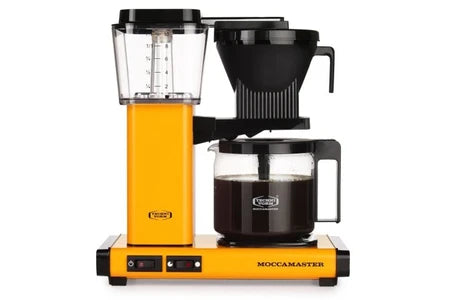 Cafetière filtre Moccamaster Cafetière 53984 1520W 1.25L Arrêt Automatique Plastique Aluminium Jaune