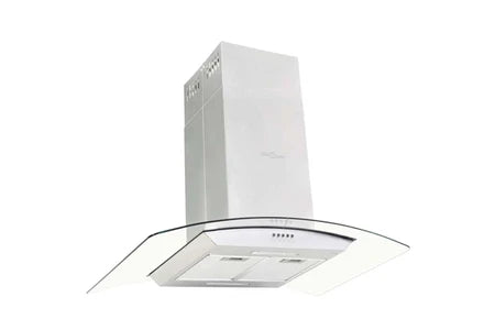 Hotte décorative murale vidaXL 50664 - Hotte - hotte îlot - largeur : 90 cm - profondeur : 53 cm - evacuation & recyclage - argent