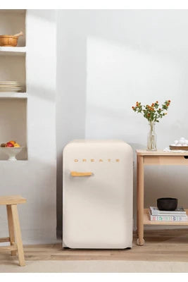 Réfrigérateur bar Create Retro fridge 107l bois - réfrigérateur beige