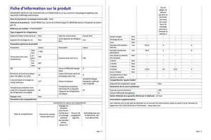 Réfrigérateur congélateur en bas Haier HTW5618DNPT