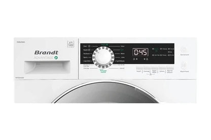 Lave-linge hublot Brandt Lave-linge frontal 8kg 1400t classe a blanc wfb384qw