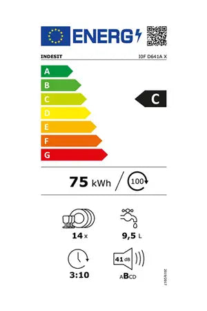 Lave-vaisselle pose libre Indesit I0FD641AX
