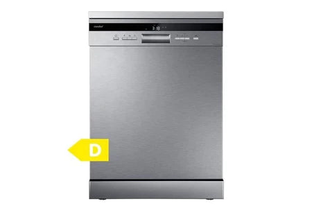Lave-vaisselle pose libre Comfee Lave-vaisselle pose libre FD1435E-X L60cm 44db avec 14 couverts, 8 programmes, Affichage LED Acier Inox-Énergétique D