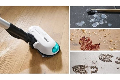 Robot nettoyeur Bosch Aspirateur Laveur Rechargeable - Unlimited 7 ProHygienic Aqua - Blanc - BCS71HYG1