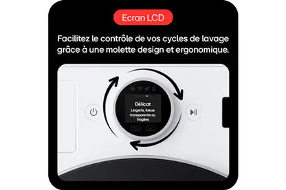 Lave-linge hublot LG LAVE-LINGE 11 KG AVEC MOLETTE ECRAN LCD
