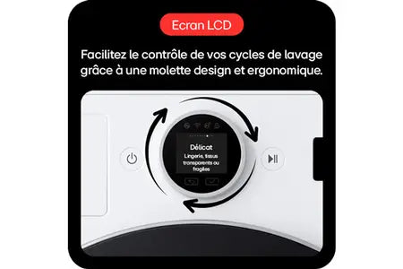 Lave-linge hublot Lg Lave-linge 11 kg avec molette ecran LCD