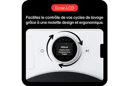 Lave-linge hublot Lg Lave-linge 11 kg avec molette ecran LCD