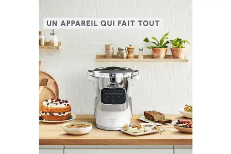 Robot cuiseur Moulinex Companion Pro YY5286FG avec balance intégrée + cuiseur vapeur