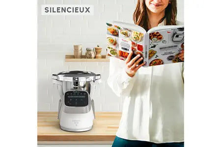 Robot cuiseur Moulinex Companion Pro YY5286FG avec balance intégrée + cuiseur vapeur
