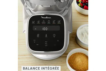 Robot cuiseur Moulinex Companion Pro YY5286FG avec balance intégrée + cuiseur vapeur
