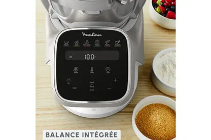 Robot cuiseur Moulinex Companion Pro YY5286FG avec balance intégrée + cuiseur vapeur