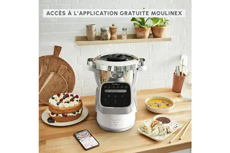 Robot cuiseur Moulinex Companion Pro YY5286FG avec balance intégrée + cuiseur vapeur