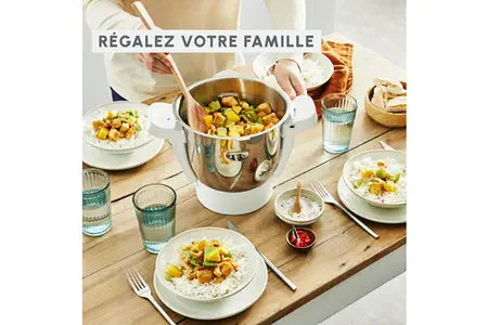 Robot cuiseur Moulinex Companion Pro YY5286FG avec balance intégrée + cuiseur vapeur