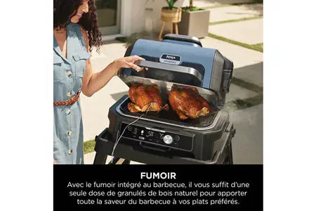 Barbecue Ninja BARBECUE D’EXTÉRIEUR ET FUMOIR ÉLECTRIQUE NINJA WOODFIRE PRO CONNECT OG901EU