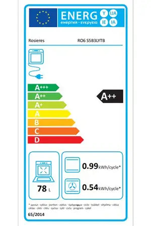 Four encastrable Rosieres RO6 S5B3LYTB