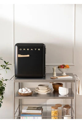 Réfrigérateur bar Create Retro fridge 48l or - réfrigérateur noir