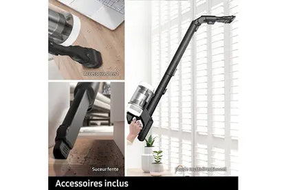 Aspirateur balai Samsung Pack Jet 85 Pet vert + Double Serpilliere Spray + 2eme filtre a particules fines