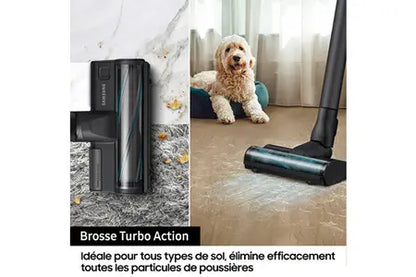 Aspirateur balai Samsung sans-fil Jet 75E Pet Menthe VS20B75BGR1