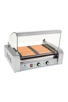 Hot-dog Helloshop26 Appareil machine à hot dog professionnelle téflon 16 saucisses 1 800 watts