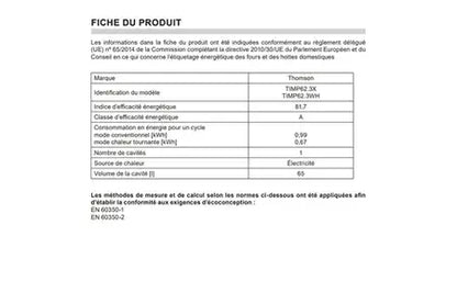 Cuisinière induction Thomson TIMP62.3X