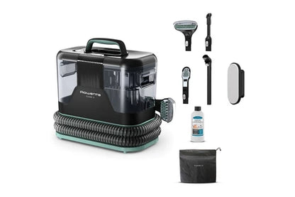 Aspirateur à main Rowenta Clean It, Shampouineuse textile, Détacheur nettoyeur efficace contre les taches IN5021F0