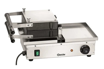 Gaufrier / croque-monsieur Bartscher Gaufrier Professionnel rotatif 165 x 100 mm hauteur 10 mm